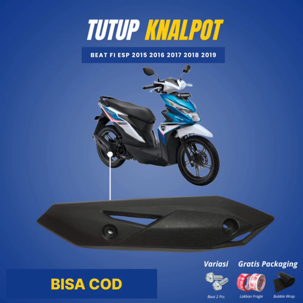 Pelindung Knalpot Yamaha Mio M3 125 2016-2019 - Desain Sporty, Anti Panas