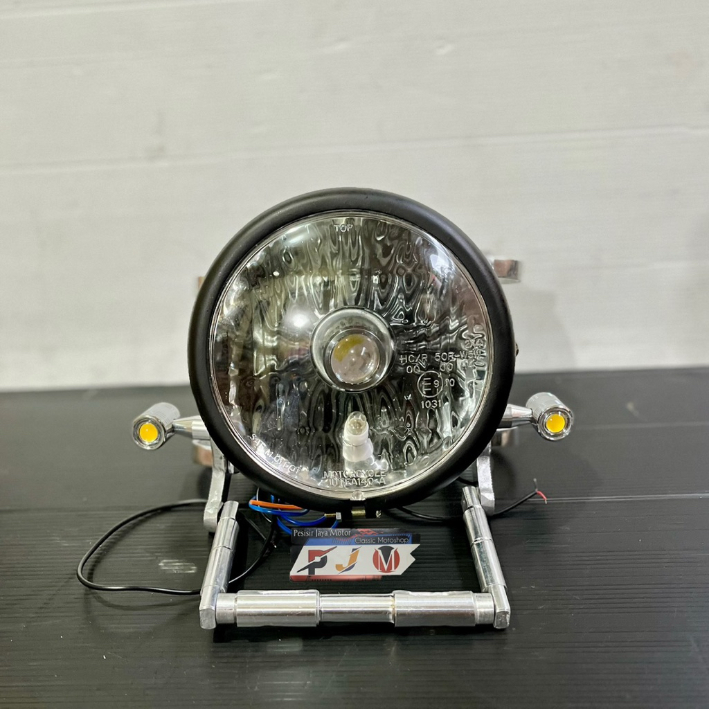 Biled Jute Pesek Import Set Kupingan Lampu cnc plus plat no Free sein Led import Cb Gl Mp Tiger Vixi