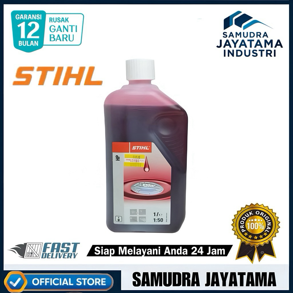 STIHL Oli 2 Tak Mesin Potong Rumput-Chainsaw Oil 1 Liter 2Tak 1L