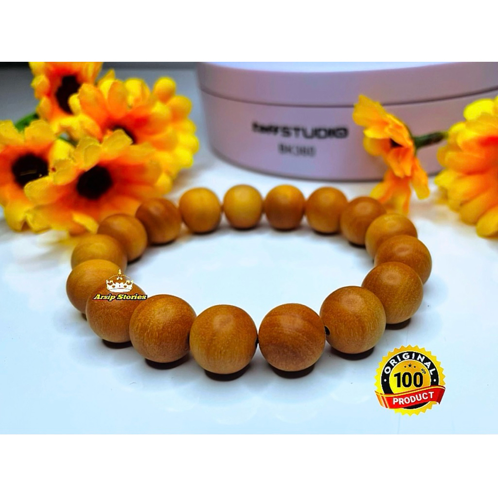 gelang kayu cendana wangi asli original