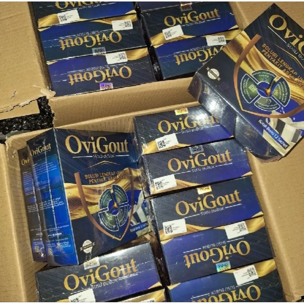 

PROMO OVIGOUT SUSU (100% Asli) Untuk Asam Urat Nyeri Sendi Ovigout 1 Box isi 12 Saset