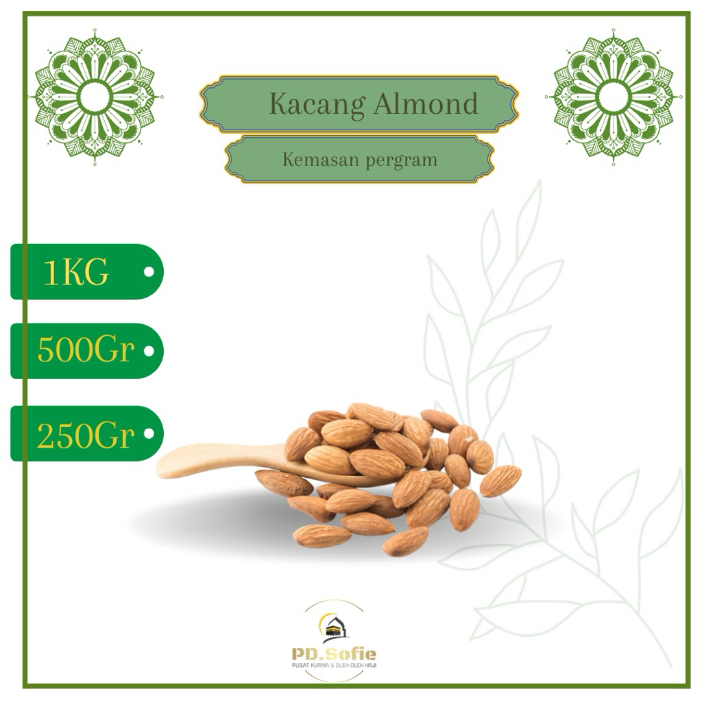 

KACANG ALMOND / KACANG ALMOND BUTTER MILK ECERAN