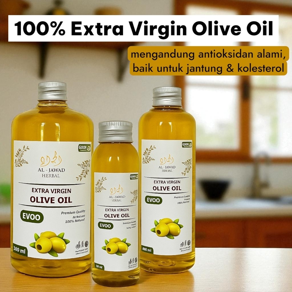 

Minyak Zaitun Extra Virgin Olive Oil – Organik & Diet Sehat – Terdaftar BPOM -- Untuk Masak Sehat
