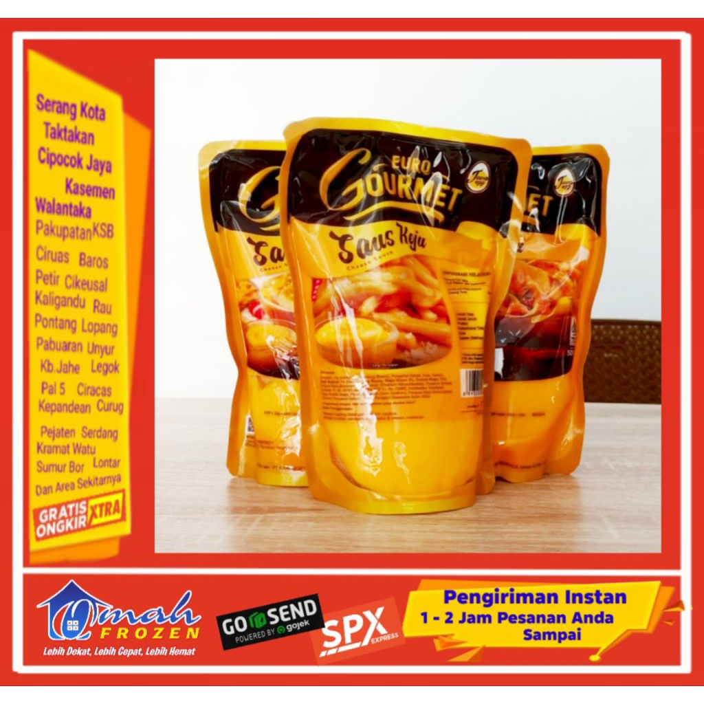 

Saos Keju Gourmet 500gr, Frozen Serang