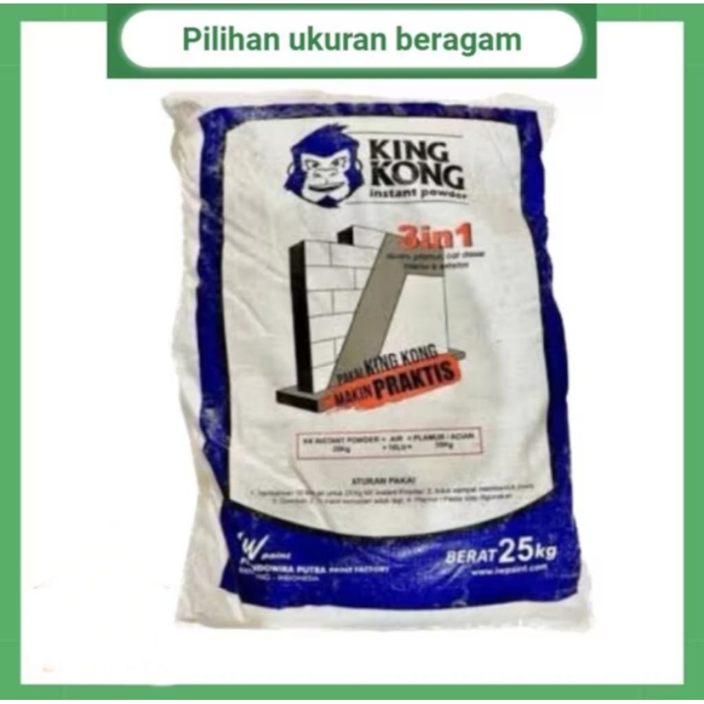 Plamir KING KONG semen putih 1kg / Plamir Eceran
