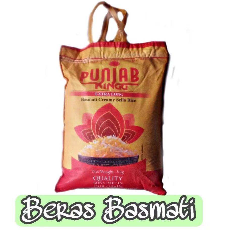 

Beras Basmati Punjab 5kg long grain