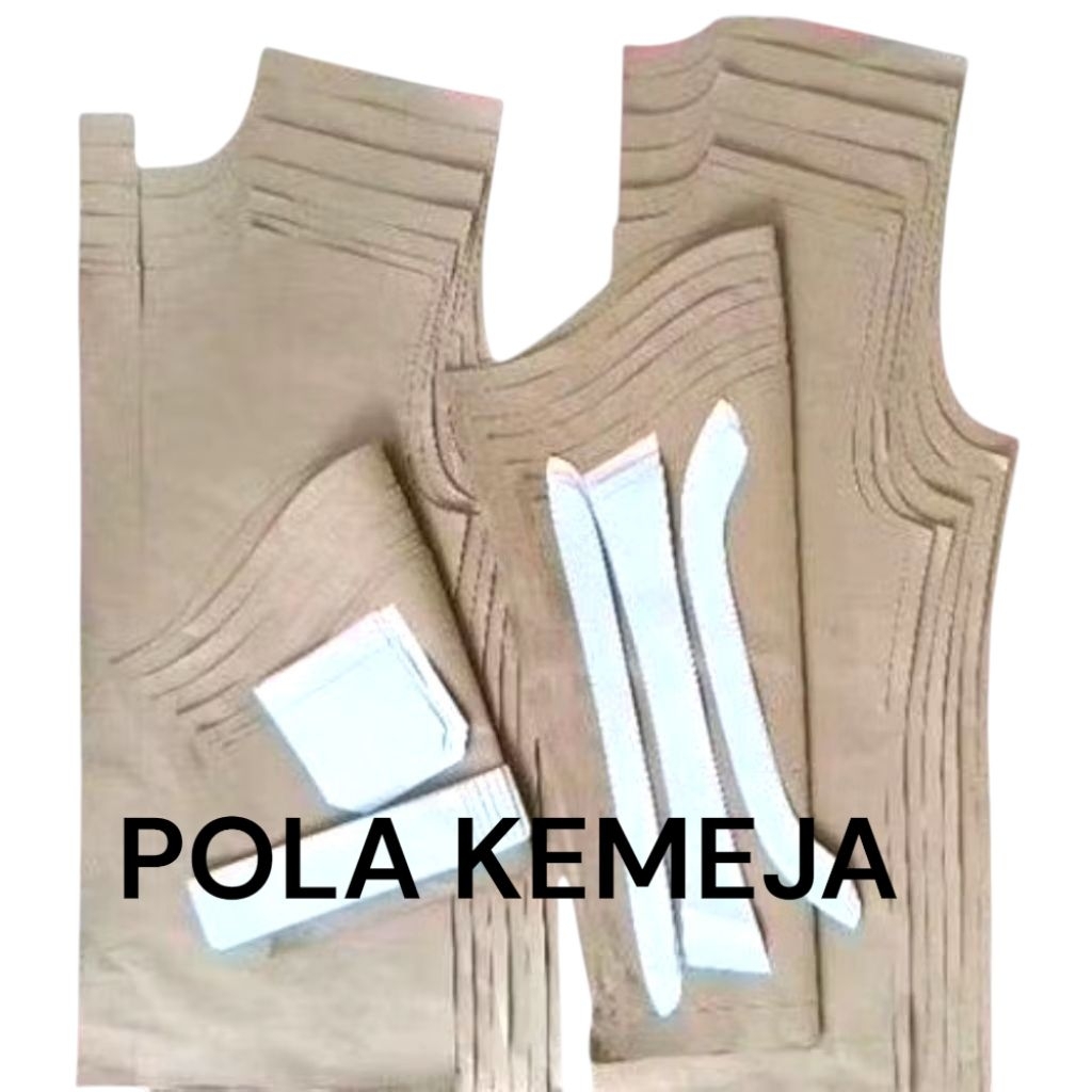 Pola Kemeja Pria Dewasa Ukuran Size S M L XL XXL