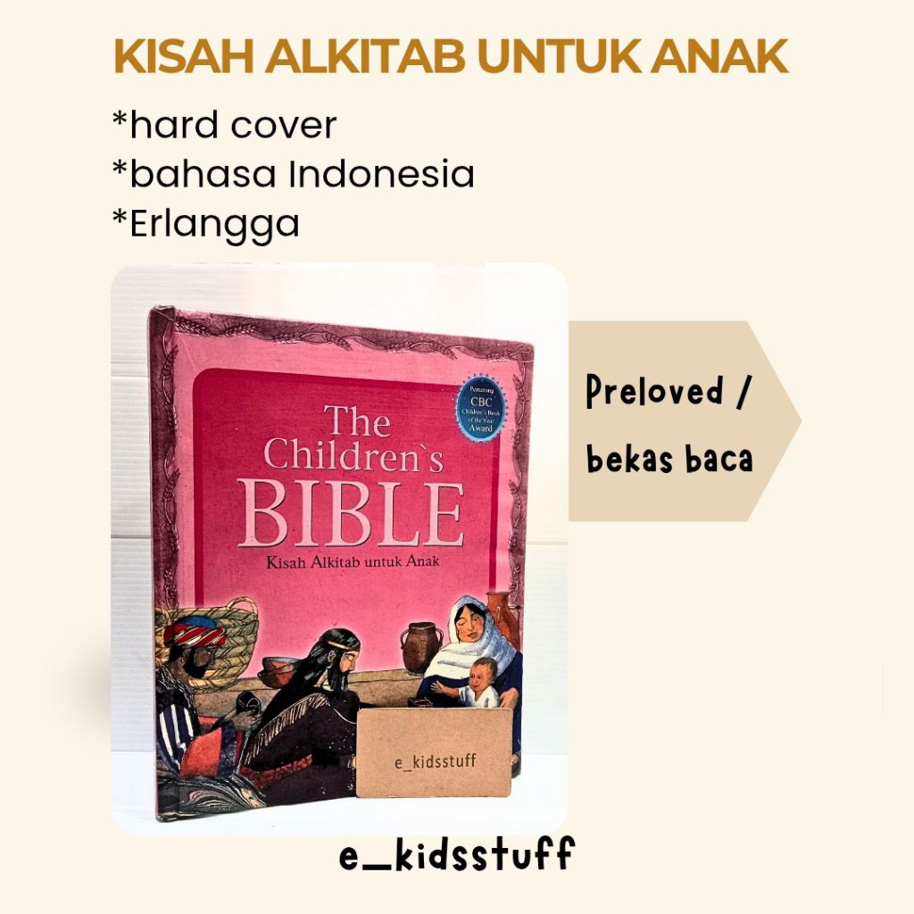 preloved ( bekas baca) : buku kisah Alkitab untuk anak erlangga