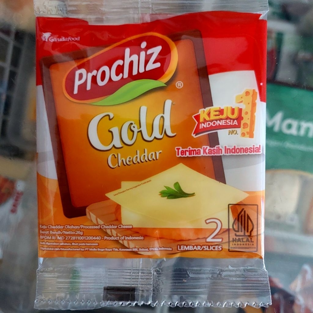 

Prochiz Gold Cheddar Slice 2 Lembar