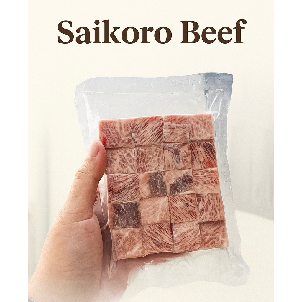 

Saikoro meat/ Frozen Saikoro/ Daging Saikoro import 250g