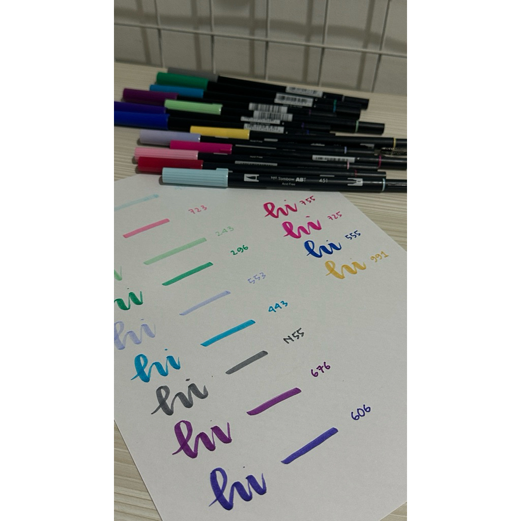 

Preloved Tombow Brush Pen 13 Pcs