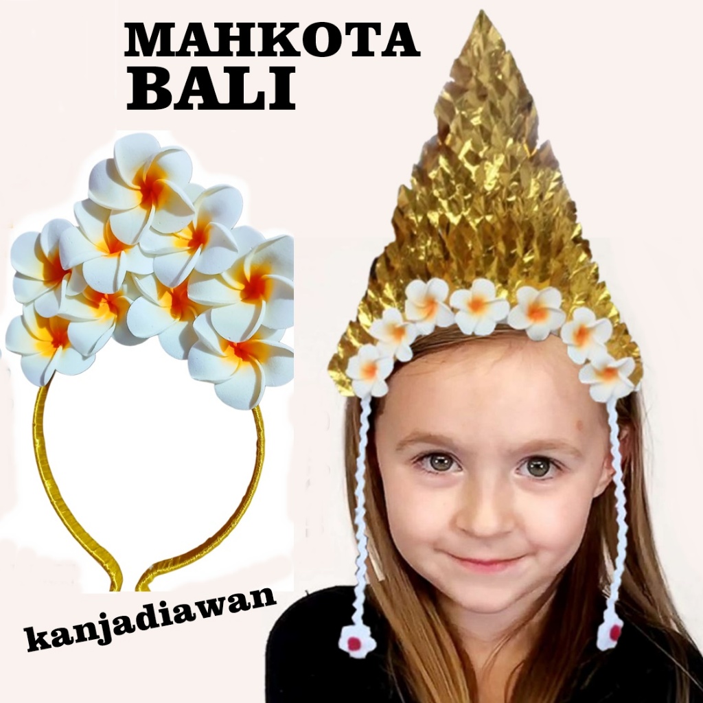 Bando Bunga Jepun Bali Mahkota Bali Bunga Kamboja Bunga Merah Putih