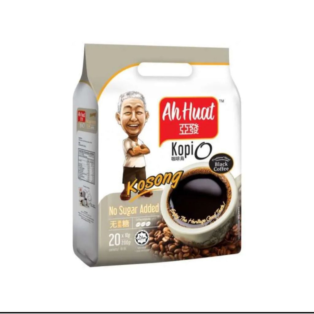 

Ah Huat Kopi O Kosong 200g adalah kopi instan hitam tanpa tambahan gula dari Malaysia, ideal bagi pencinta kopi dengan rasa autentik dan tanpa pemanis. Produk ini hadir dalam kemasan 200 gram, terdiri dari 20 sachet masing-masing 10 gram
