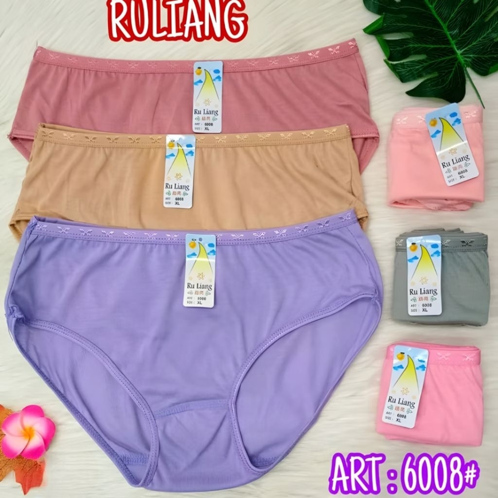 Celana Dalam Wanita Ru Liang 6008 12Pcs (1lusin)
