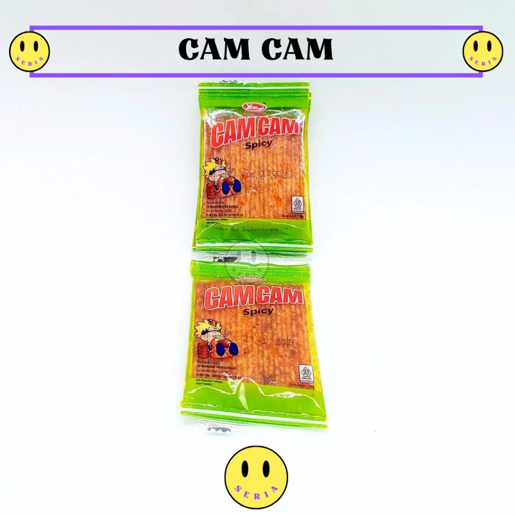 

Cam cam cemilan kembang tahu isi 30 pcs snack rasa spicy pedas manis halal
