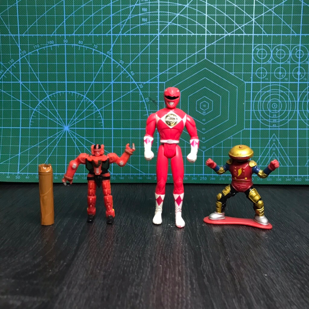 Mighty Morphin Power Rangers RyuseiOh + Red Ranger + Alpha 5 Figure Set Original Saban Bandai [PRELO