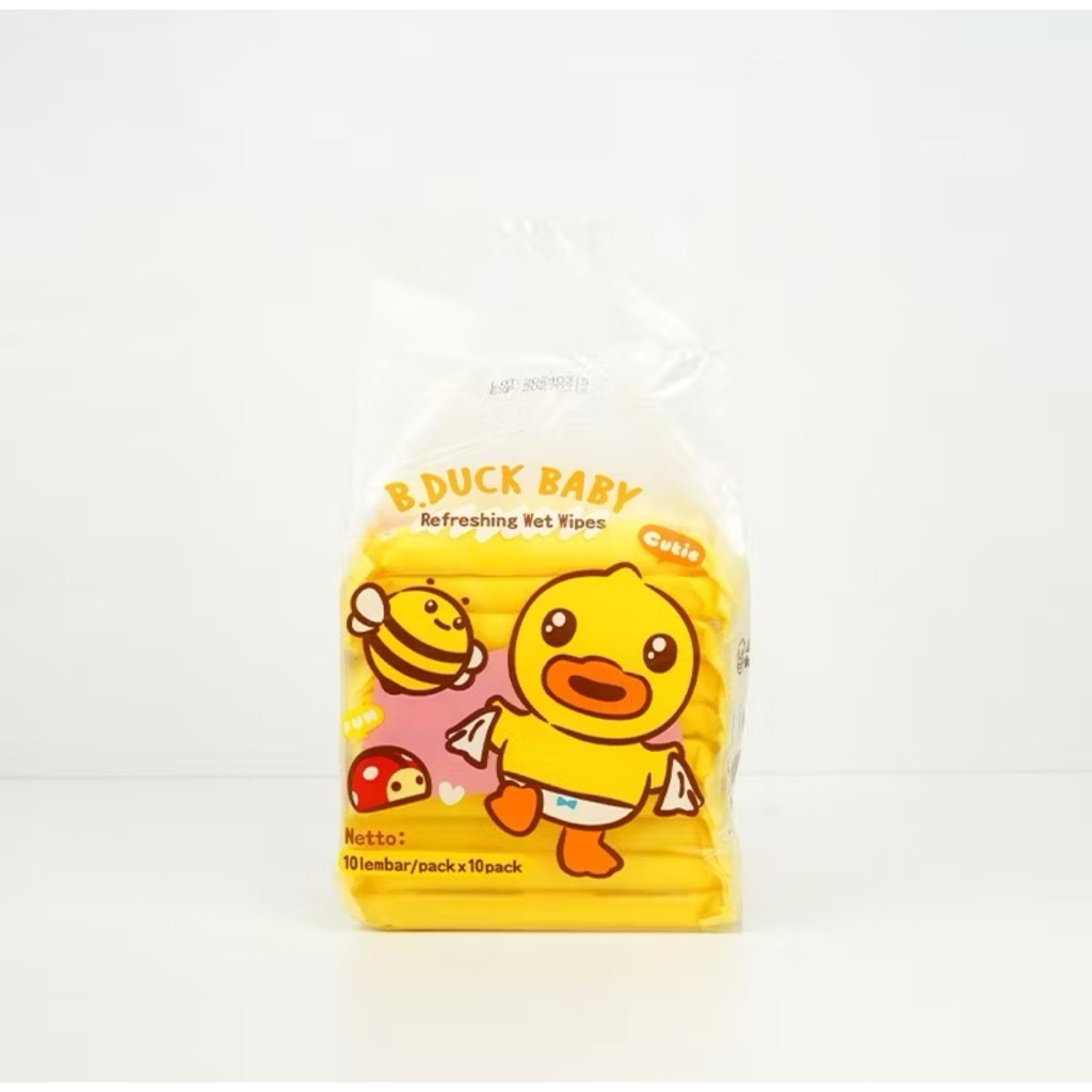 B.Duck Baby·Refreshing Wet Wipes | Tissue Basah 10pcs*10pack