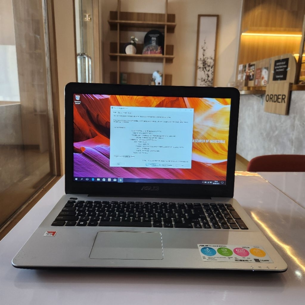 Dijual: Asus X555B - Ringan & Andal untuk Tugas Harian (RAM 4GB, HDD 500GB)