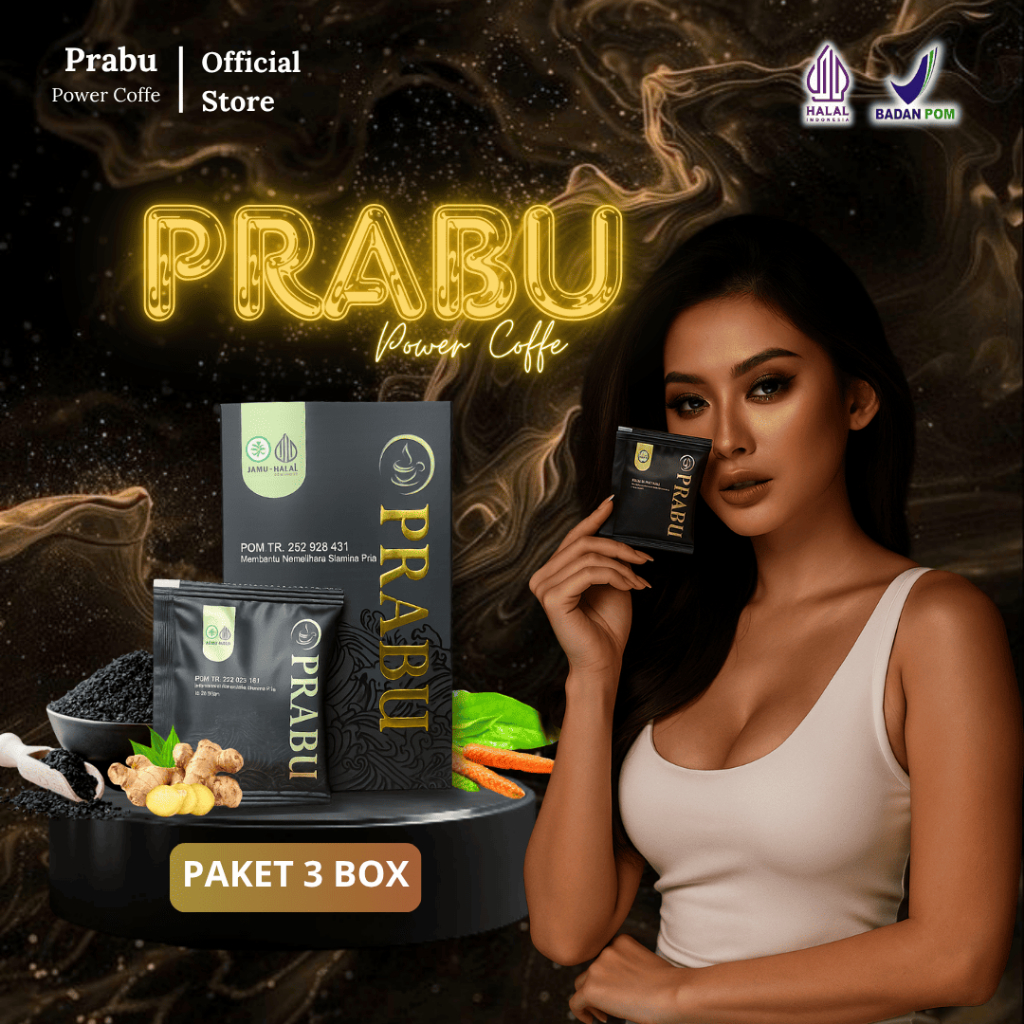 

PAKET 3 BOX Kopi PRABU Kopi Pria Penambah Stamina Tahan Lama Halal Aman Tanpa Efek Samping