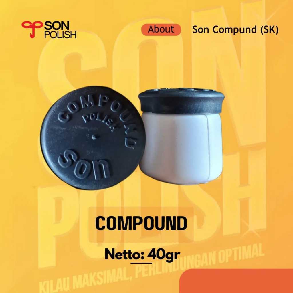 Compound Penghilang Baret - Penghilang Goresan Halus/Baret Compound 40gr Son Polish - SON POLISH