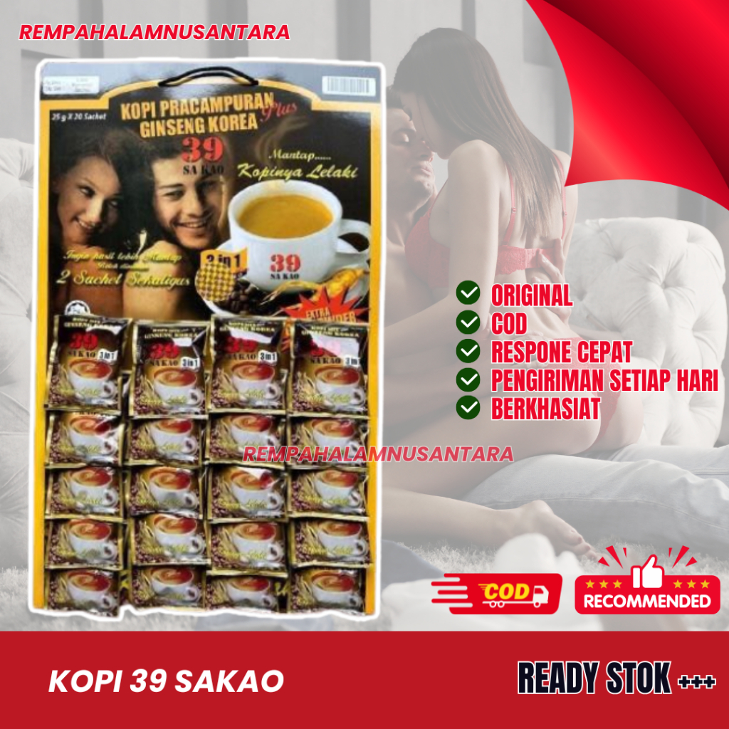 

Kopi Ginseng Korea 39 Sakao Papan 20 Sachet Original