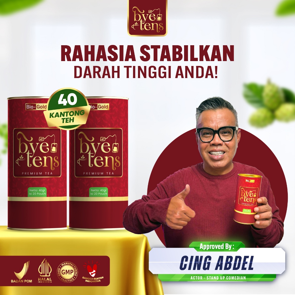 

Bye Tens Premium Tea 40gr Teh Herbal Obat Hipertensi Membantu Turunkan Darah Tinggi Kolestrol BPOM