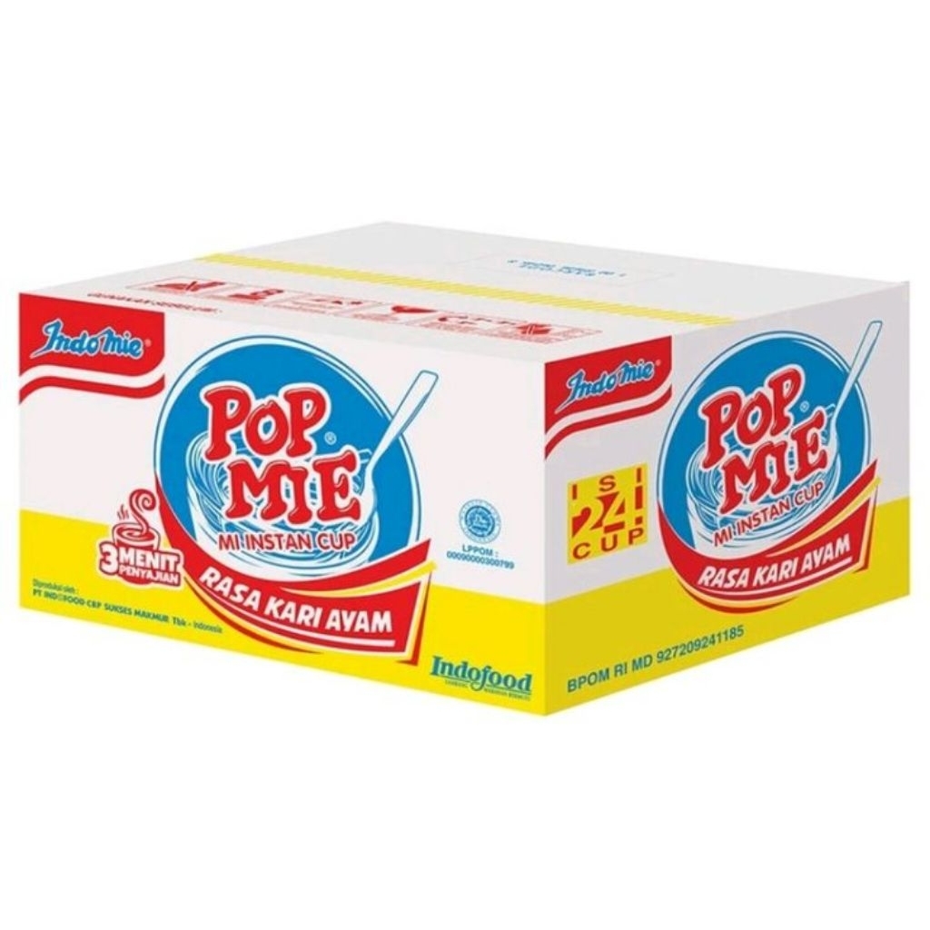 

POP MIE RASA KARI AYAM 1 DUS ISI 24 PIECES CUP