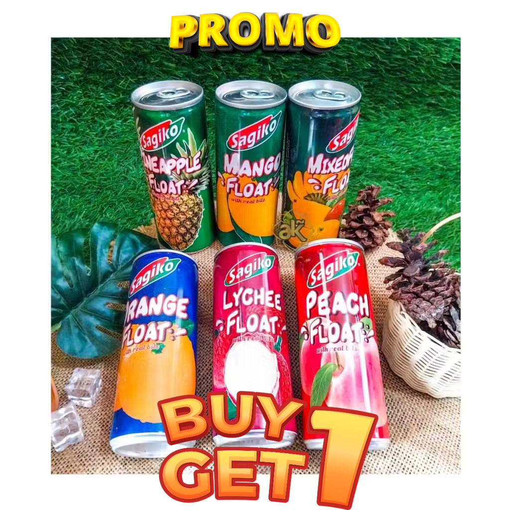 

MINUMAN PROMO BUY 1 GET 1 SAGIKO MINUMAN KALENG JUS BUAH Dan POTONGAN BUAH SEGAR 250 ml HALAL MUI made in vitenam