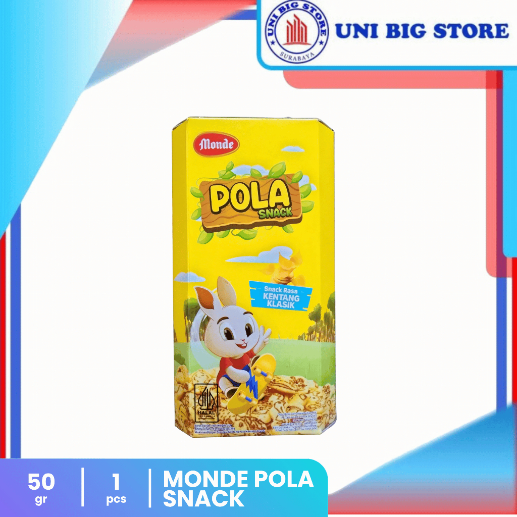 

Monde Pola Snack 50 gr Biskuit Kentang Gurih