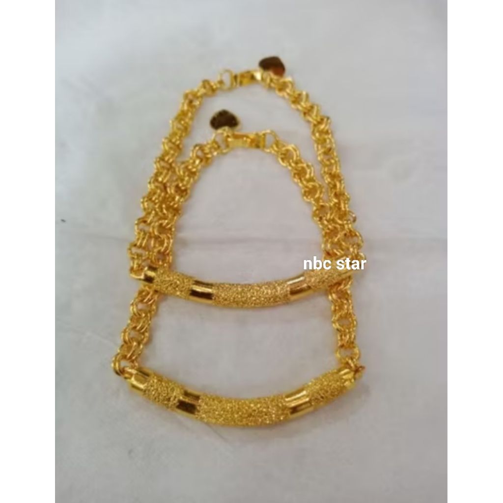 Gelang bambu replika emas bambu pasir tebal