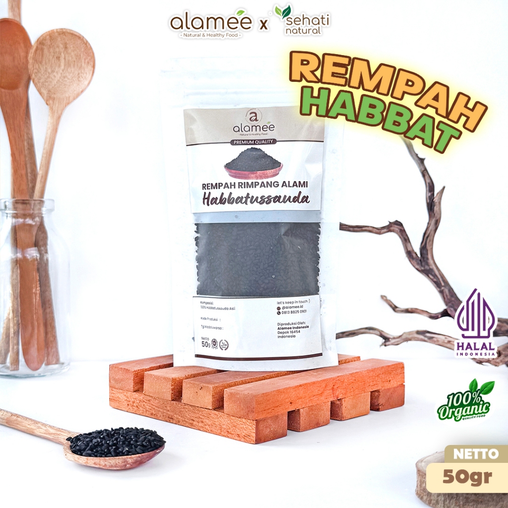 

ALAMEE Biji Habbatussauda Original Asli Jinten Hitam Biji Jintan Habatusauda 50 gram sehati natural