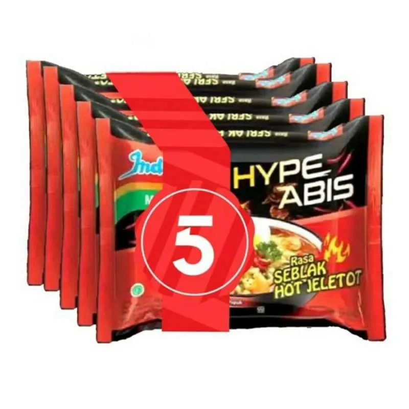 

INDOMIE SEBLAK HOT JELETOT ISI 5 PCS