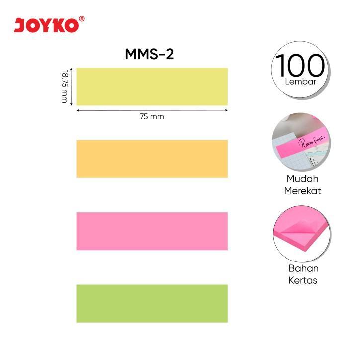 

JOYKO MEMO STICK MMS-2 / KERTAS MEMO / STICKY NOTE / MEMO TEMPEL