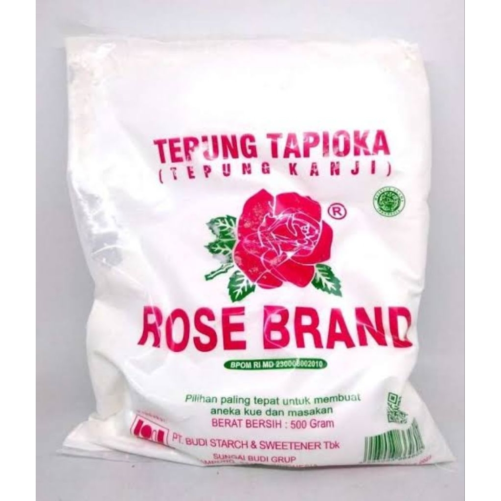 

TEPUNG TAPIOKA ROSE BRAND 500 GR | KANJI | ANEKA KUE | MASAKAN | ECER | GROSIR