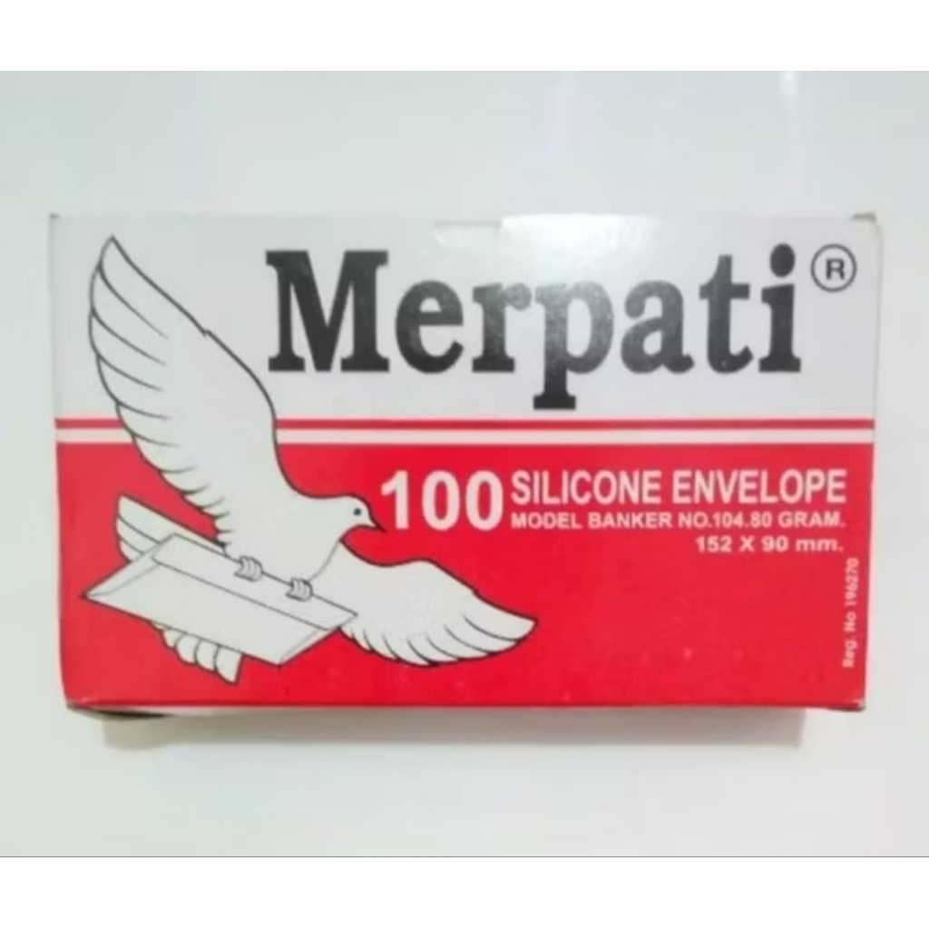 

Amplop putih polos Merpati 104