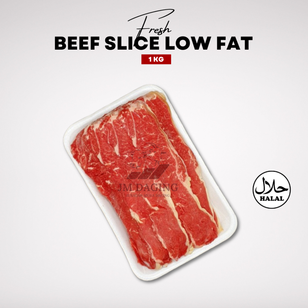 

Beef Slice Low Fat / Daging Sapi Slice Rendah Lemak Halal 1kg Tangerang