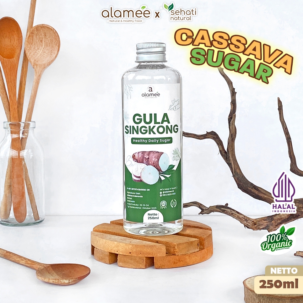 

Gula Singkong Organik Cair Rendah Kalori Pemanis Sweetener Fructose Gluten Free Tanpa Pemanis Buatan
