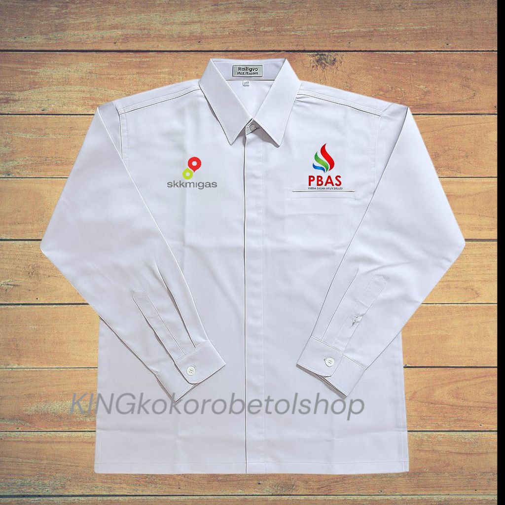 Kemeja  PBAS SKKMIGAS panjang Bordir kemeja pdh skkmigas pbas