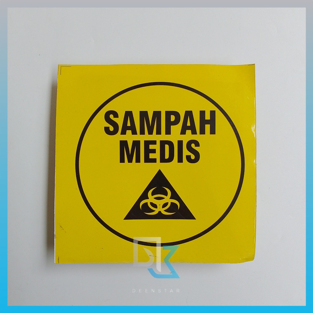 

Stiker Sampah Medis - Label Sampah - B3 - Stiker Chromo