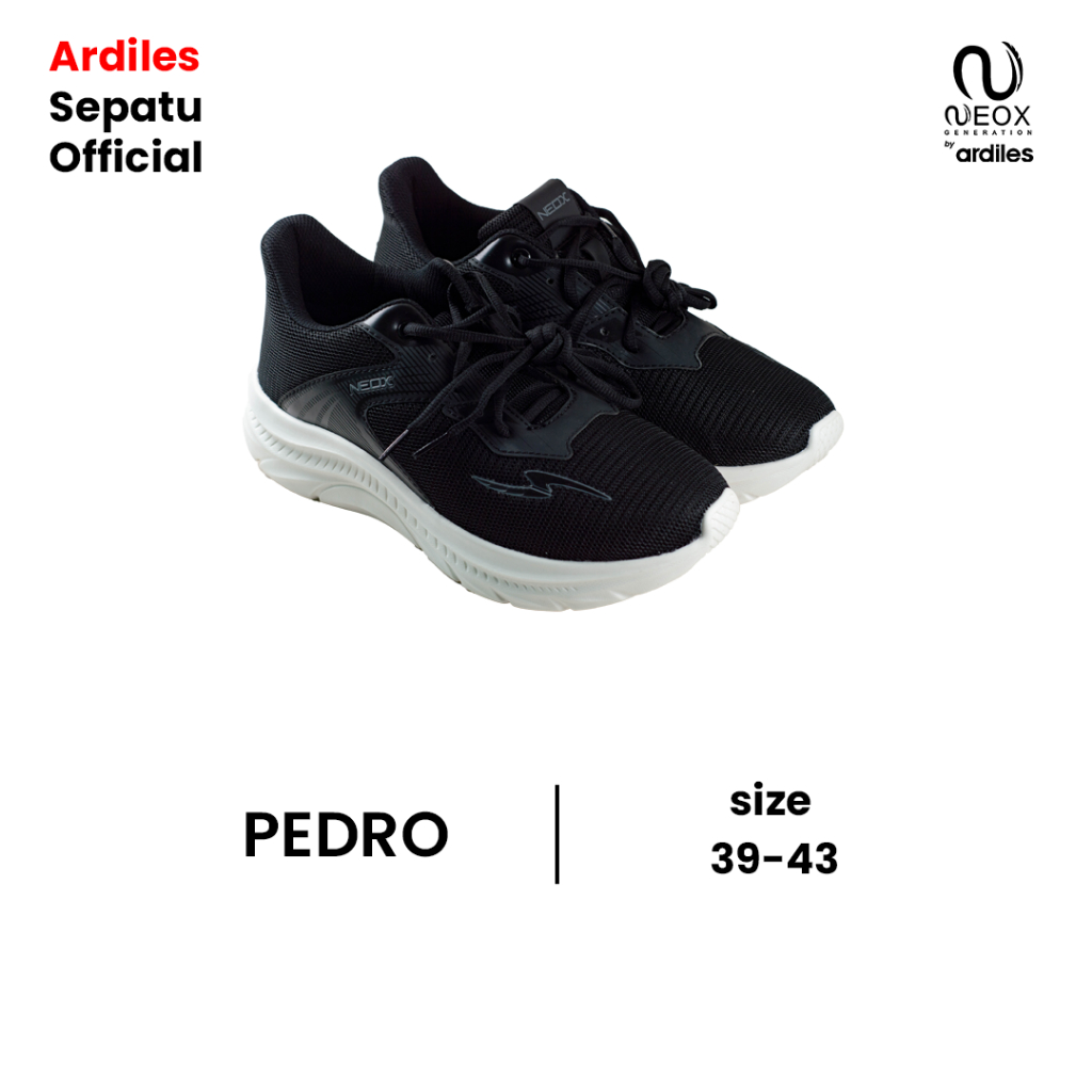 NEW NEOX BY ARDILES PEDRO LIMITED EDITION | Sepatu Sneakers Pria Wanita Hitam Putih
