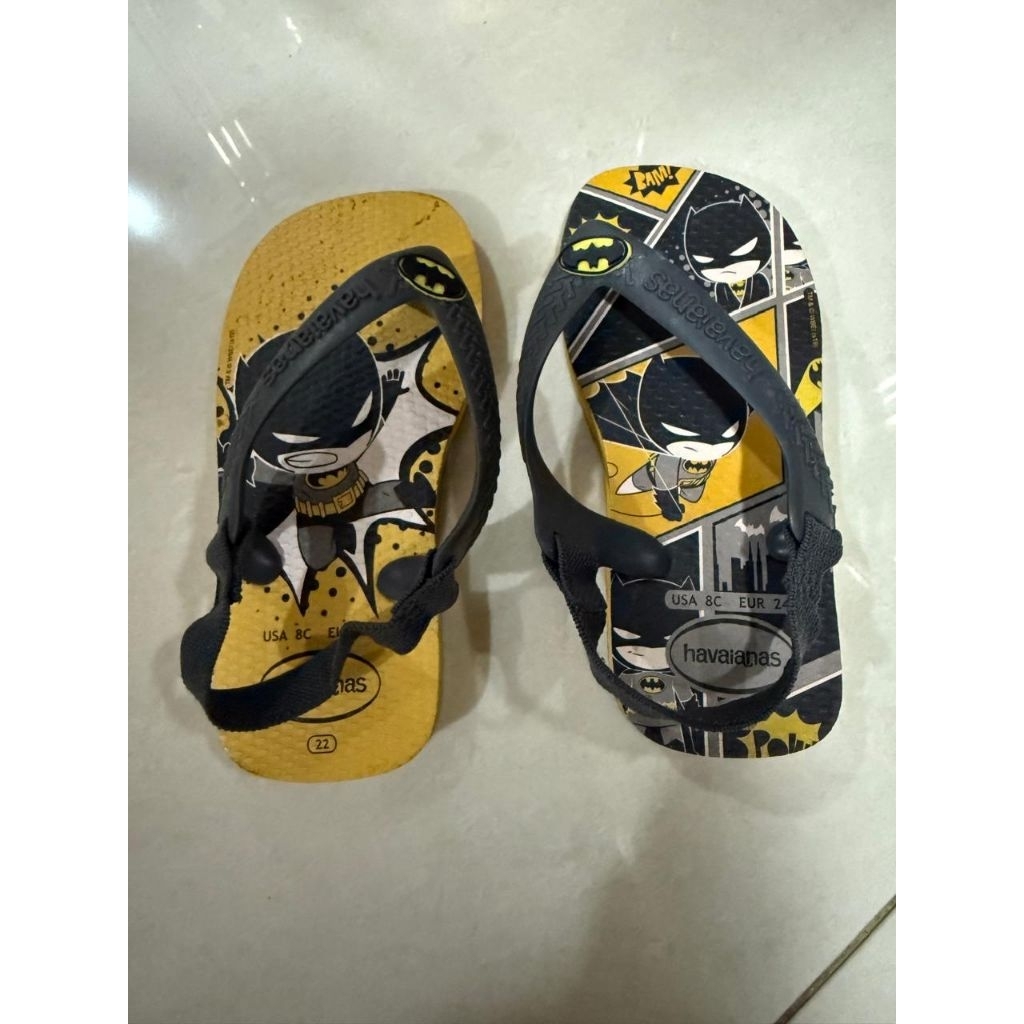 havaianas sendal anak batman (preloved)