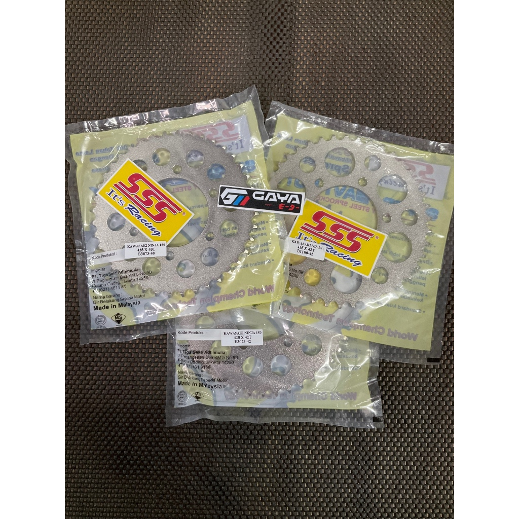 Gear SSS (Belakang) 428 : NINJA R/RR : Size 36T-45T