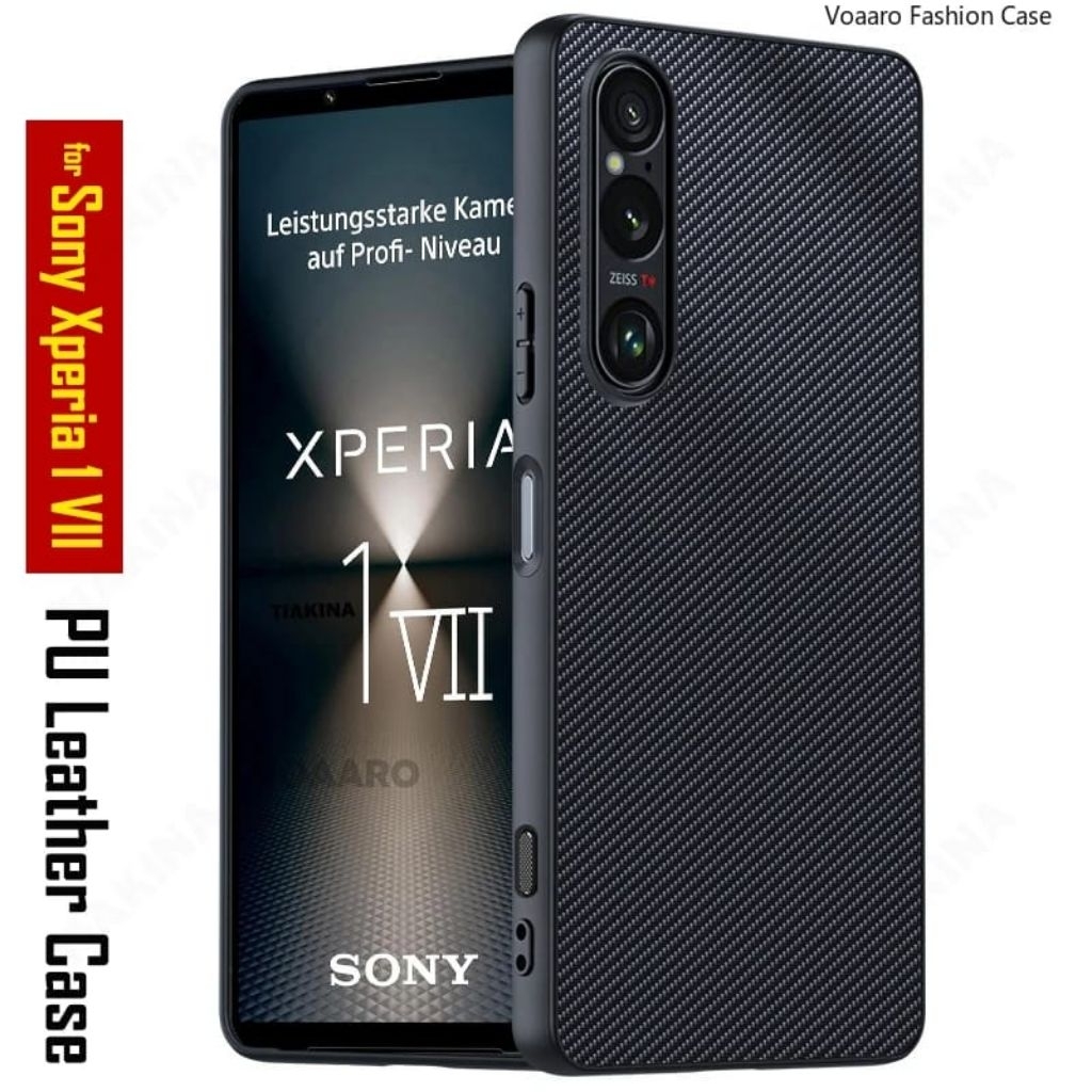 Sony Xperia 1 III / Xperia 1 IV / Xperia 1 V / Xperia 1 VI / Xperia 1 VII / 10 VI Carbon Fiber Leath