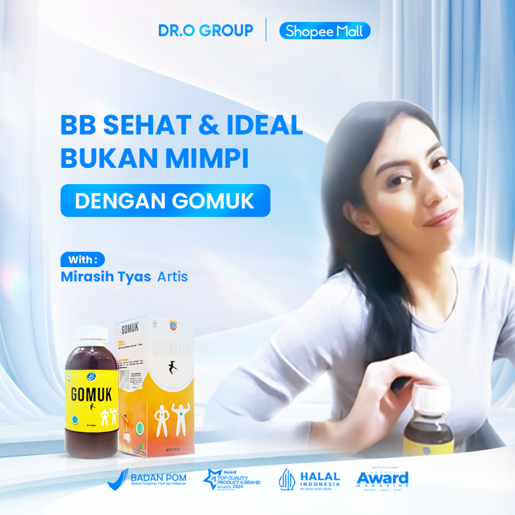 Gomuk/ Gomuk Pro/ Gomuk Madu/ Gomuk Kapsul Herbal/ Isi 250ml + 30 Kapsul/Bundling Hemat 2 Botol Gomu