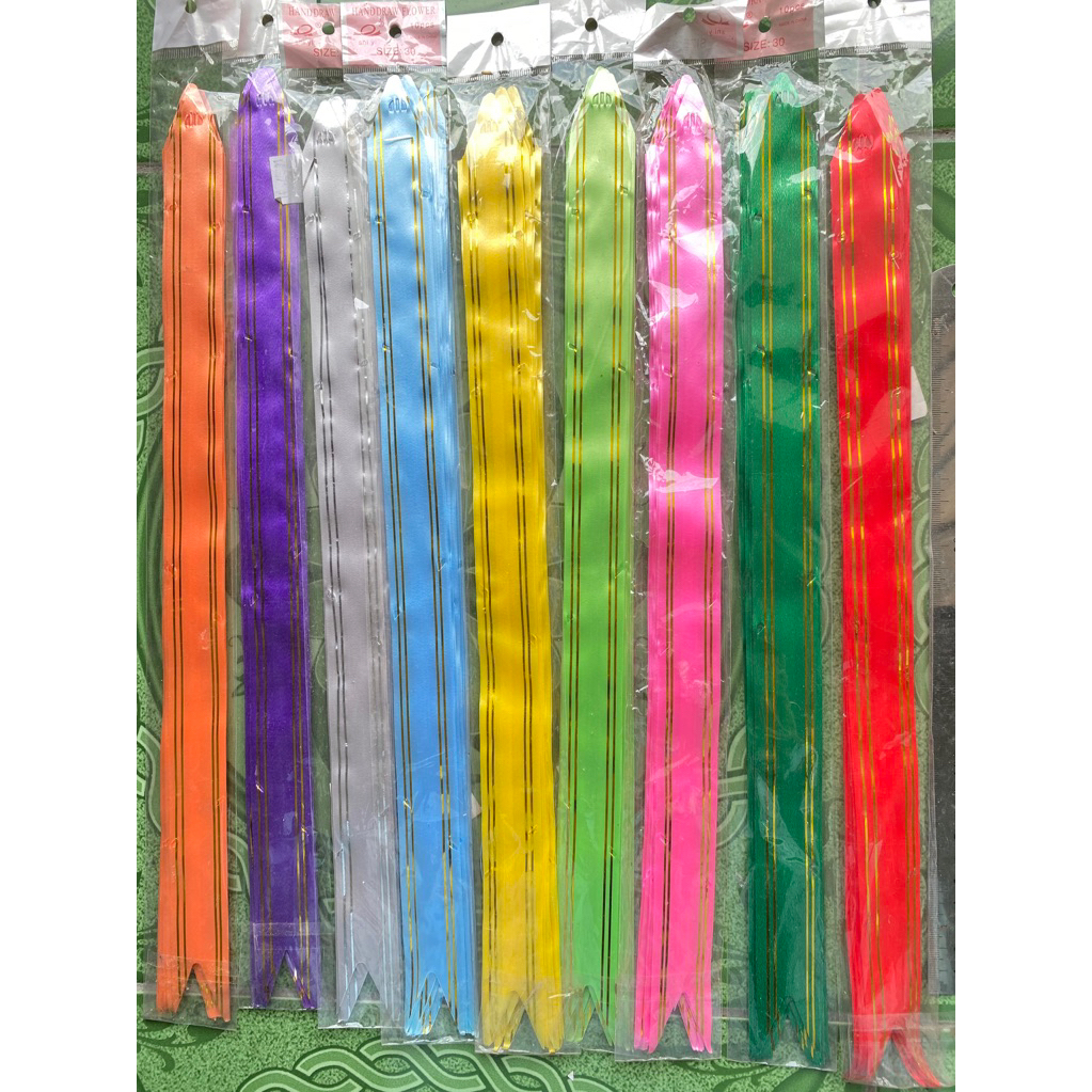 

ACC 10pcs pita 30mm shiyi serut tarik lis gold emas parcel kado hiasan dekor