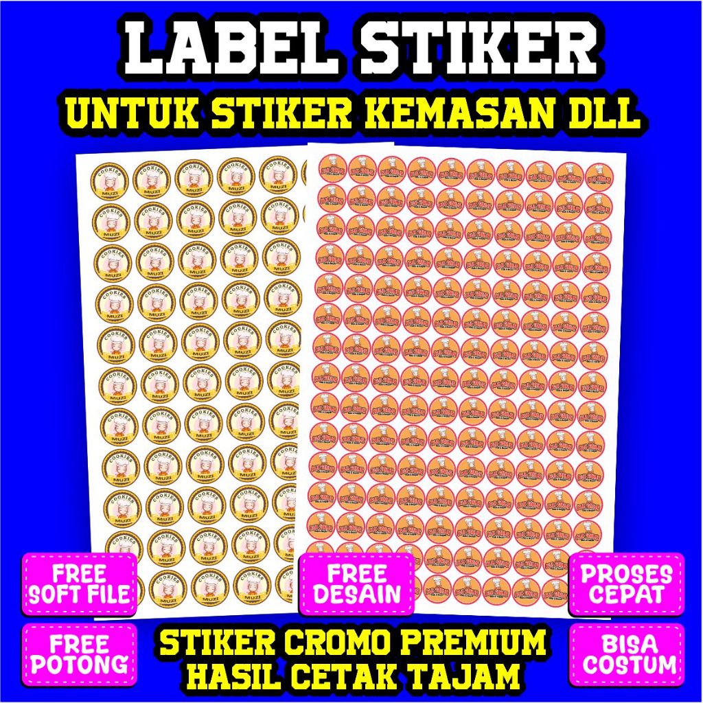 

STIKER LABEL KEMASAN II STIKER KUE II SRIKER KELER