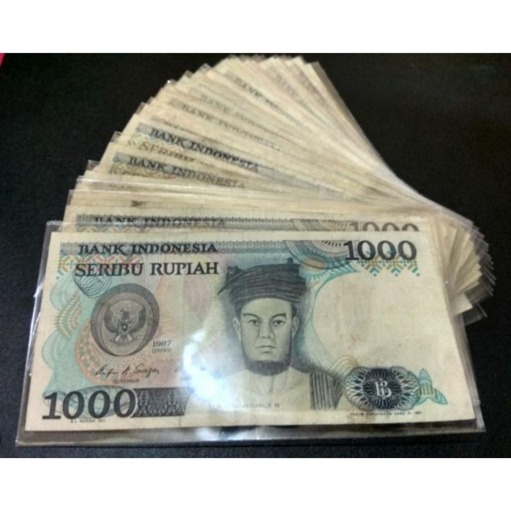 uang kuno 1000 Rupiah Sisingamangaraja 1987
