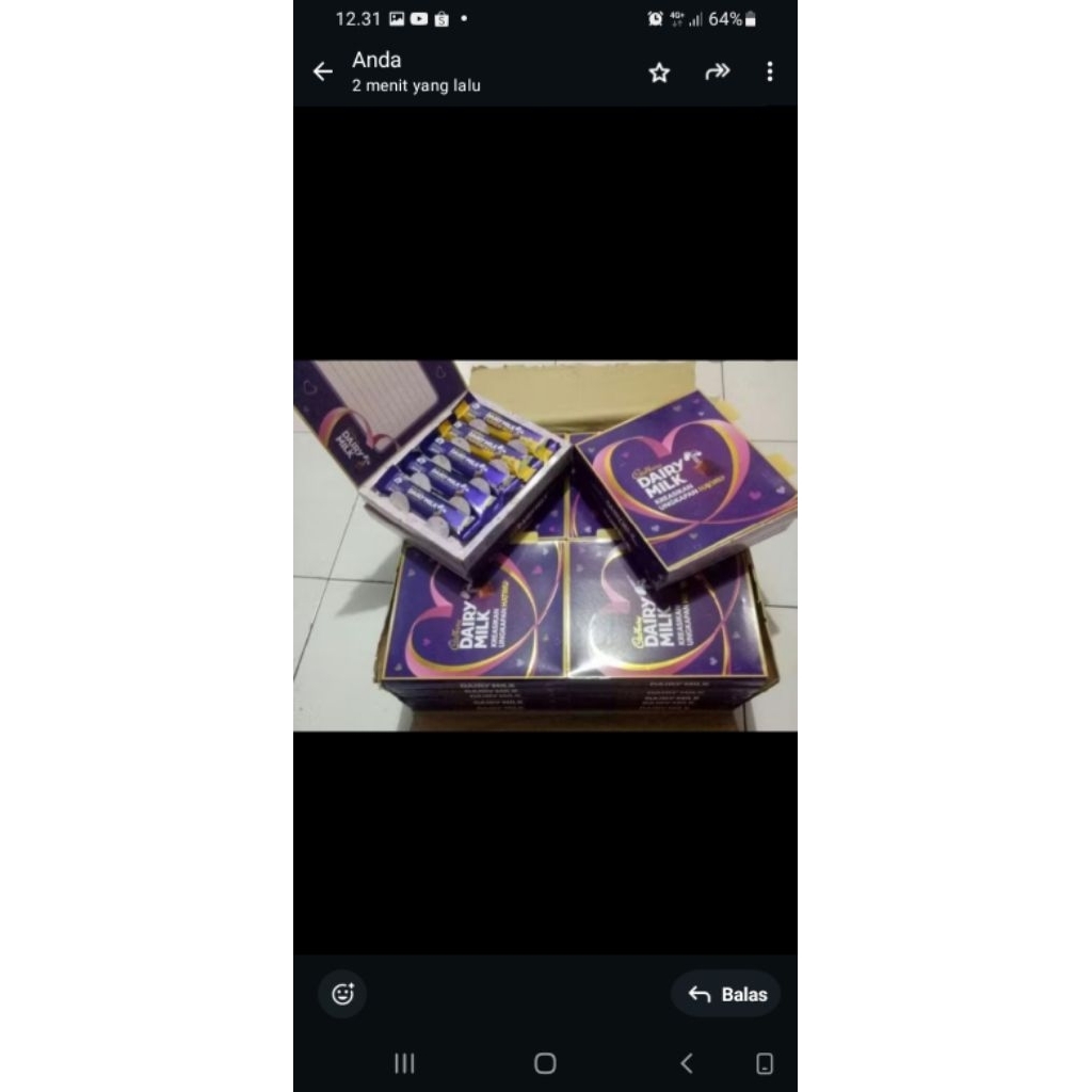 

gift bok cadbury tanpa coklat isi 10