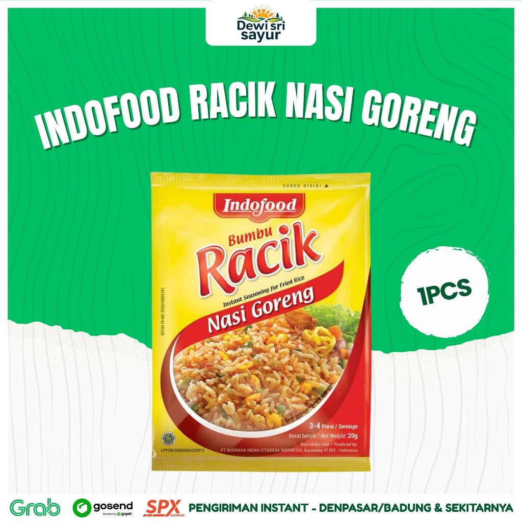 

Indofood Racik Nasi Goreng 1 pcs – Dewi Sri Sayur