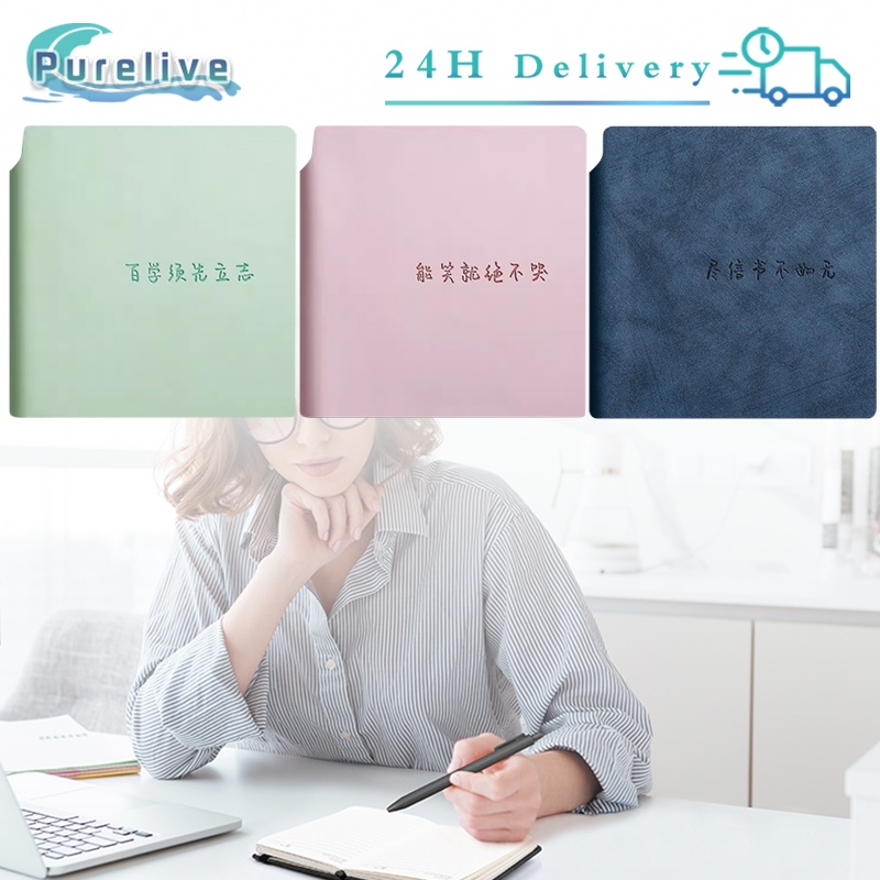 

Buku Besar Tangan Persegi Mini Buku Perencana Harian Aesthetic Portable Buku Tulis